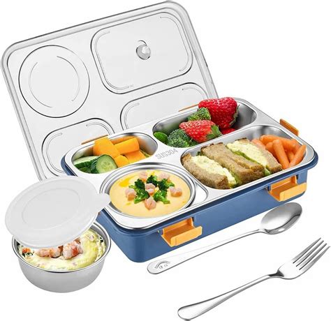 bento lunch box stainless steel|microwavable stainless steel lunch box.